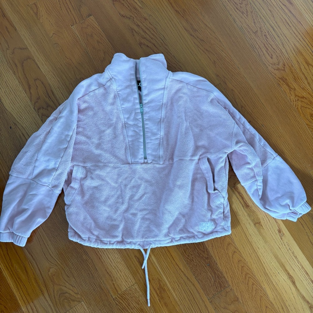 🏷️ 4 for $35 🏷️ Light Pink Ugg Fleece Half Zip
